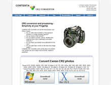 Tablet Screenshot of contenta-cr2converter.com